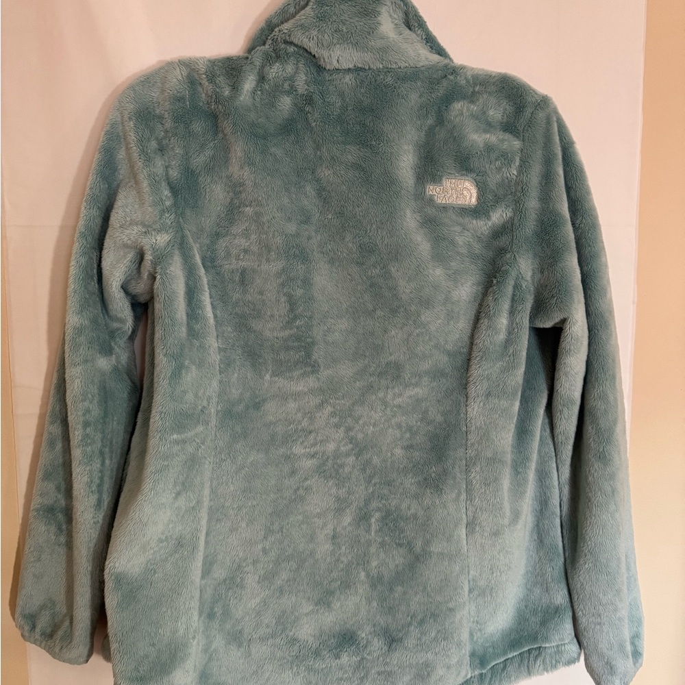 The North Face Blue Teddy Jacket Cozy Fleece Design